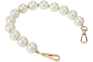 Xiazw Elegant Bead Pearl Handle Strap Chain Charms Accessory for Women Handbag,Purse,Clutch