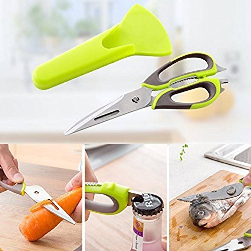 MSE Multipurpose Detachable Kitchen Scissor with Magnetic Holder Cover Random Colors) RS.499 (67.00% Off) - Amazon
