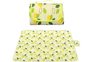 ALEPGLDE Coperta da Picnic Impermeabile, Impermeabile Coperta da Campeggio Tappetino Spiaggia Pieghevole con Manico, per Outdoor Spiaggia Campeggio Giardino Hiking, per 5 o 8 persone, Verde