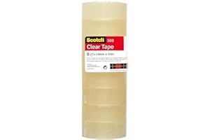 Scotch Ruban Adhésif Transparent, 8 Rouleaux, 19mm x 33m - Ruban Adhésif Transparent à Usage Général pour l'Ecole, la Maison et le Bureau (l'emballage peut varier)
