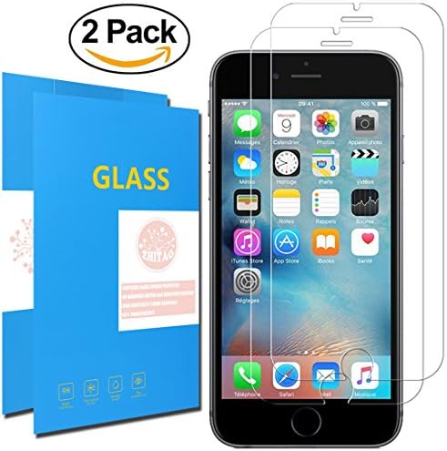 ZHITAO iPhone 6 Plus Screen Protector [2 PACK] iPhone 6s Plus Tempered Glass Screen Protector 9H Hardness 3D