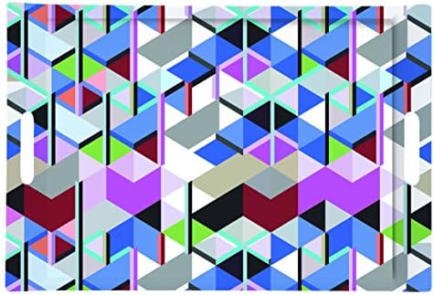 R2S 300dig6 Digital Wave Rainbow Melamine Rectangular Tray 49 x 34 x 5 cm
