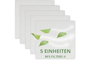 BFS Filters Pack mit 5 Ersatzfiltern kompatibel mit Maico Lüfter ZF 17 (ERU 17 und ERA 17), Staub- und Luftfilter, Abmessungen 145x145 mm, Filter G2