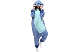 ZKOMOL Pyjamas Onesies Cosplay Adulte Unisexe Animaux Halloween Costume Robe Loungewear