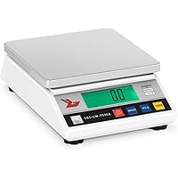 Steinberg Systems SBS-LW-7500A Feinwaage 0.1g Präzisionswaage Digitalwaage (7500 g / 0,1 g, LCD Display, Edelstahl…