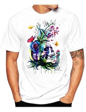 Amlaiworld Causal Buntes O-Neck Print T-Shirt für Herrent , 2017 New Fashion Kurzarm T-Shirts <