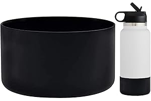 WK IEASON Schutzsilikon Bodenstiefel für Hydro Flask 32-40OZ breiter Mund, Anti-Rutsch Silikonhülse Abdeckung Stoßfänger für Owala Freesip/Flip/Twist 40OZ Flask Flasche 3.56in Durchmesser