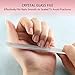 Shinail Professional Luxury Crystal Glass Finger Nail File and Buffer for Manicure with Leather Protective Case , Great Gift for Women & Girls, Mother's Day