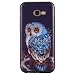 Produktbild Samsung Galaxy Hülle, Hozor Dünne Weiche TPU Silikon Handyhülle Schutztasche Back Cover Gemalt Geprägt Muster Schutzhülle Etui für Samsung Galaxy A5 2017 5.2 zoll - Ölmalerei Eule