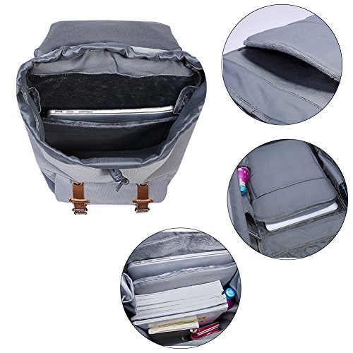 KALIDI 17 Zoll Laptop Rucksack Backpack Schulrucksack für bis zu 15.6 zoll Laptop Notebook Computer Arbeit Campus Studenten Outdoor Reisen Wandern mit Großer Kapazität - 6