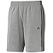 Produktbild Adidas ESS 3S Short Mens Herren ClimaLite Sweat Shorts Kurze Hose Grau, Grösse:M