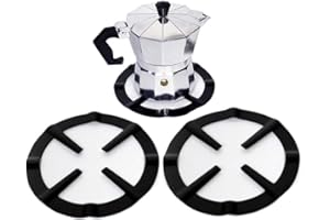 SEVENMYE Reduzierring für Gasherd, Eisen, Gasherd, Platte, Kaffeekanne, Ständer, Reduzierringhalter, Gasherd, Diffusor, Herd, Reduzierring, 2 Stück