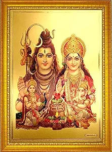 ADA Handicraft Wood Wall And Pooja Photo Frame (35 x 25 cm, Multicolour)
