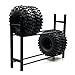 Produktbild XUNJIAJIE 1 Stück Reifen Rack Tyre Tire Rack für 1/10 Rock Reifen Gummi Tires Tyre (Schwarz)