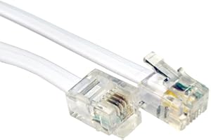 GENERIC 5M High Speed RJ11 to RJ11 BT Broadband Extension Cable Lead For ADSL Modem Router Internet Sky Box 5 M Meter Metre UK