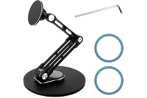 Waveshare Magnetic N52 Neodymium Magnet Portable Monitor Adjustable Stand, Compatible with 4~18.5inch Monitors, Supports Mult
