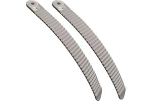 UP100 One Pair White Snowboard Binding Parts Ankle Toe Ladder Straps for Snowboard Bindings System Snow Shoes (Length 215mm with hole)