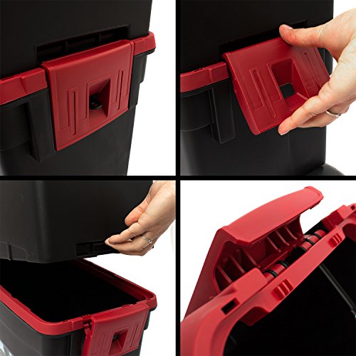 Keter 17186889 Werkzeugbox Pro Serie Mastercart metal latch, Kunststoff, Metallverschlüsse, schwarz / gelb - 9