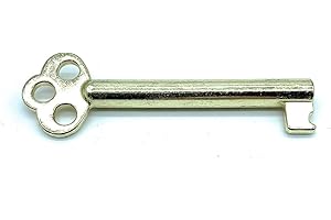 Merriway BH03583 (2 pezzi) chiave di ricambio per serratura dell'armadio/armadio, confezione da 2 pezzi, in ottone