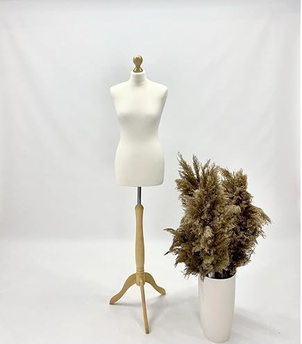 LUSORIA Schneiderpuppe Weiblich Größe XS - Weiß/Helles Holz