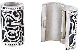 VALHALLA Beads Beard Braiding Beads for Dreadlocks - Open-Close Vikings Stainless Steel Hair Jewelry and Decoration