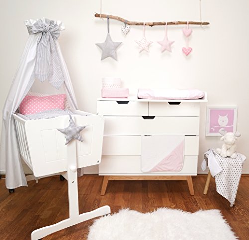 Sugarapple Nestchen für Babybetten (35 Farben wählbar) Bettumrandung für 120 x 60 cm oder 140 x 70 cm Betten, dick gepolsterter Kopfschutz und Gitterschutz für Baby- & Kinderbetten - 2