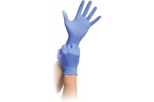 maimed Solution 100Nitrile Gloves (Powder Free)-Blue/Purple , L by Maimed