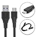 Produktbild subtel® USB Datenkabel (1m) für Alcatel 5/Idol 4 Pro (6077/6077X) (USB C (Type C) auf USB A (Standard USB)) USB Kabel Ladekabel Schwarz