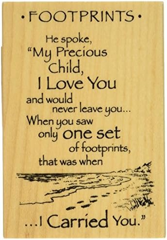 Wood Mounted Stamps INKA Footprints