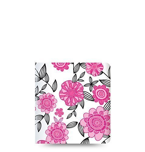 Letts 030042 16 P Calendario de estudiantes 12 Meses MIN plaza Flexi Estampado - incompletos floral, 2 Días en 1 Página, 2015-2016, fucsia