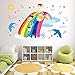 Produktbild Kinder Cartoon Regenbogen-welle Aufkleber Schlafzimmer Bad Wand Dekorative Malerei Aufkleber