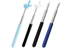 TQPUWT Pointeurs Rétractables, 4 bâtons Pointeur Télescopique pour Enseignant, Présentation Télescopique Bâton, Pointeurs Rétractables Adapté Aux Enseignants et à l'École à La Maison, 100 cm