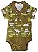 Pumpkin Patch Baby Boys 0-24M Polo Bodysuit Romper, Green (Winter Moss), 0-3 Months
