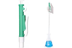 BNOYONERAS Bomba de Pipeta de 10ml, Bomba Pipeta, Bomba de Pipeta de Laboratorio, Llenadora de Bomba de Pipeta, Llenado de Bomba de Pipeta para Pipetas Desechables de Plástico y Vidrio, Verde