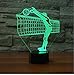 Produktbild Nachtlicht 3D Volleyballnetz Nachtlicht Led Bunte Farbverlauf Touch-Taste Tischlampe Sport Schlafzimmer Dekoration Usb Visuellen Schlaf Beleuchtung Geschenke