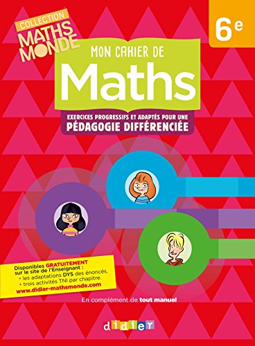 Mon cahier de maths 6ecahier (Maths Monde)