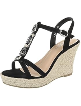 Keilsandaletten Damen Schuhe Plateau Keilabsatz/ Wedge Keilabsatz Schnalle Ital-Design Sandalen / Sandaletten