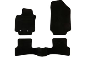 DBS - Tapis de Voiture - sur Mesure pour Clio 3 (2005 à 2014) - 3 pièces - Tapis de Sol antidérapant pour Automobile - Moquette Classic