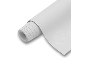 REVESTIMIENTO VINILICO Revestimiento de Vinilo Autoadhesivo Profesional para Pared, Puertas, Muebles, Cocina y Baños – Blanco Roto KS1830 – Sin Obra – Alta Resistencia – Envío desde España - 62 x 100 cm
