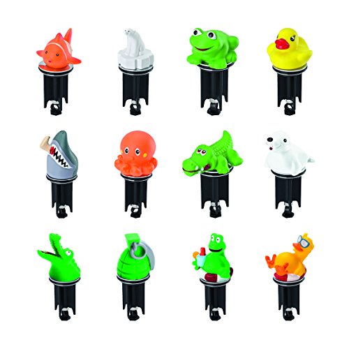 WENKO 21450100 Waschbeckenstöpsel Pluggy® 3D Robbe – Abfluss-Stopfen, für alle handelsüblichen Abflüsse, Kunststoff, 4.6 x 11.2 x 5.8 cm, Weiß - 5