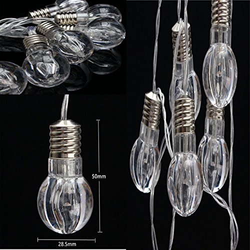 SOLMORE LED Lichterkette warmweiß Batteriebetrieben Birne Gluehbirne Globe String Licht Sternenlicht für Innen- und Außen Deko,Garten, Haushalt, Hochzeit, Party ,Weihnachten,Weihnachtsbeleuchtung - 5