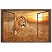 Produktbild Kreative 3D Falsche Fenster Wandaufkleber Prairie Löwe Dekorative Aufkleber Wohnzimmer Schlafzimmer Selbstklebende Tapete