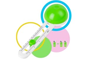 FIYSON Coupeur de Papier Circulaire, Cut Paper Circle Rotary Circle Cutter Rotatif Craft Massicot Supplies, Circulaire Cutter avec 3 Pièces Lames de Rechange, Pour Une DéCoupe Simple Et Rapide (vert)