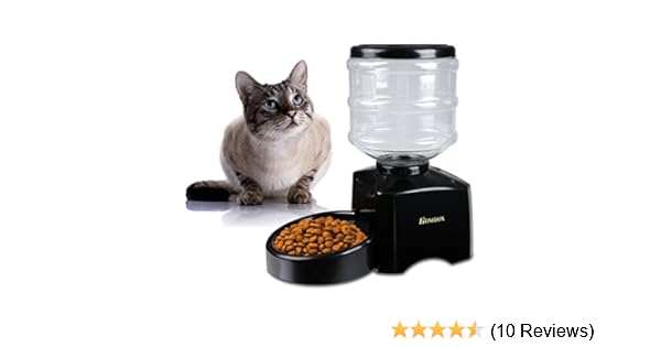 Homdox Automatic Pet Feeder New 5 5 Liter Large Abs Material Dog