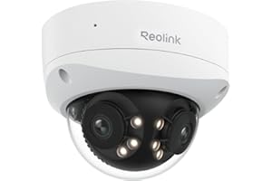 Reolink 16MP UHD 180° Panorama Dual-Objektiv Überwachungskamera, Bewegungsverfolgung, Farbnachtsicht, Spotlight, Smart-Erkennung & Alarme, Zwei-Wege-Audio, IK10 Vandalismussicher, IP67, Duo 3V PoE