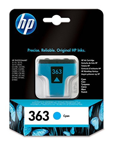 HP Patrone Nr.363 4 ml C8771EE#ABE Tinte cyan 350 Seiten Photosmart 8250 (SP)