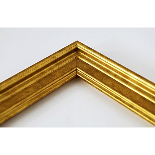 Spiegel Wandspiegel Badspiegel – Hamburg 3,4 – Gold – 200 Größen zur Auswahl – handgefertigt – 50 x 70 – AM – Antik, Barock, Landhaus - 4