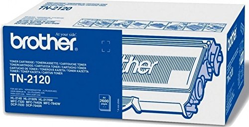Brother Original Tonerkassette TN-2120 schwarz (für Brother HL-2140, HL-2150N, HL-2170W, DCP-7030, DCP-7040, DCP-7045N, MFC-7320, MFC-7440N, MFC-7840W)