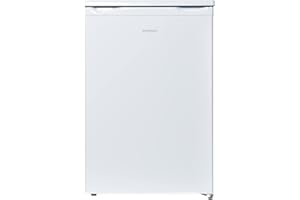 Statesman Freestanding R155W Under Counter Fridge with 4* Ice Box, 55cm, Fridge 97 Litres, Freezer 16 Litres, 1 Adjustable Glass Shelf, Reversible Doors, Internal Light, Large Salad Drawer, White