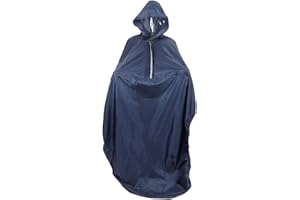 ETOMVOOP Wasserdichter Regenponcho, Rollstuhl Regenschutz Erwachsene, Wasserdichter Rollstuhlponcho mit Reflexstreifen Wiederverwendbar für Rollstuhl & Elektrorollstuhl Mobilitätsroller